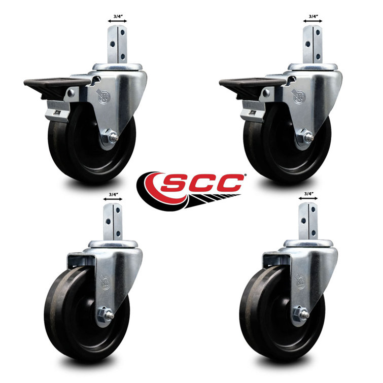 Service Caster 4 Piece Phenolic Caster Set Wayfair Canada